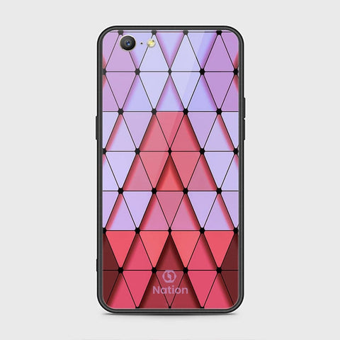 Oppo A57 Cover - Onation Pyramid Series - HQ Ultra Shine Premium Infinity Glass Soft Silicon Borders Case