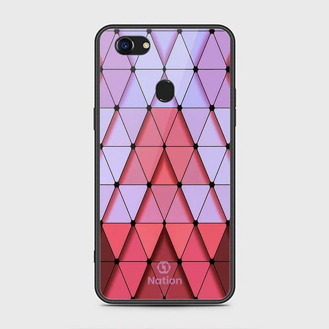 Oppo F5 Cover - Onation Pyramid Series - HQ Ultra Shine Premium Infinity Glass Soft Silicon Borders Case