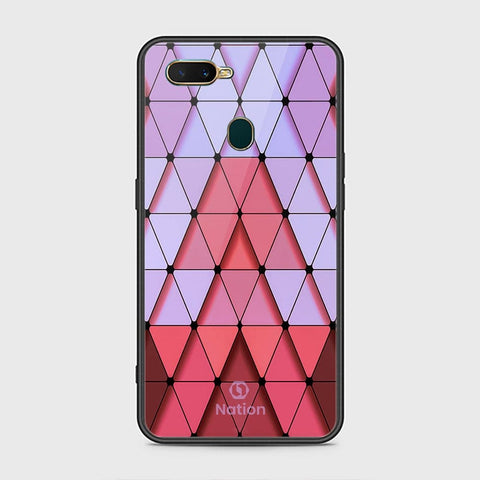 Oppo A12 Cover - Onation Pyramid Series - HQ Ultra Shine Premium Infinity Glass Soft Silicon Borders Case