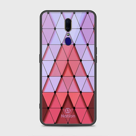 Oppo A9 Cover - Onation Pyramid Series - HQ Ultra Shine Premium Infinity Glass Soft Silicon Borders Case