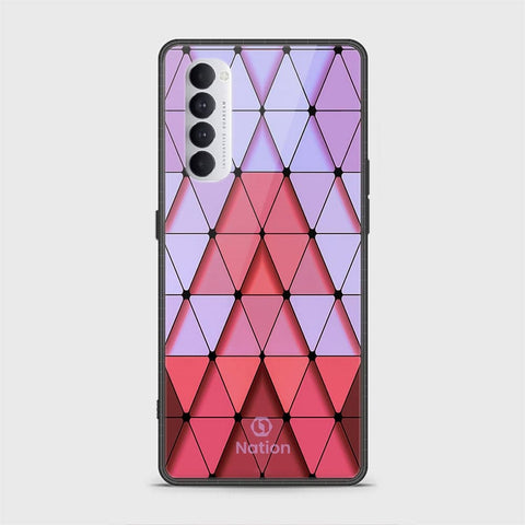 Oppo Reno 4 Pro Cover - Onation Pyramid Series - HQ Ultra Shine Premium Infinity Glass Soft Silicon Borders Case