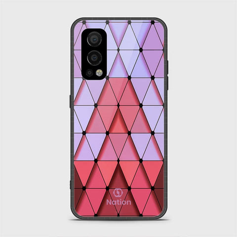 OnePlus Nord 2 Cover - Onation Pyramid Series - HQ Ultra Shine Premium Infinity Glass Soft Silicon Borders Case