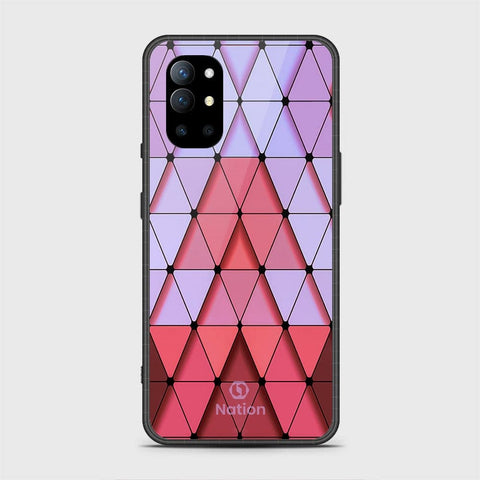 OnePlus 9R Cover - Onation Pyramid Series - HQ Ultra Shine Premium Infinity Glass Soft Silicon Borders Case