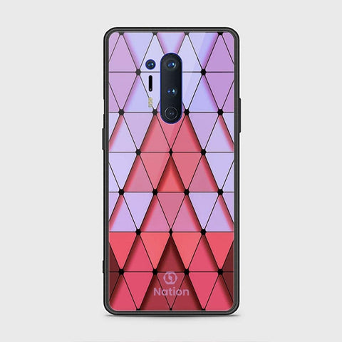 OnePlus 8 Pro Cover - ONation Pyramid Series - HQ Ultra Shine Premium Infinity Glass Soft Silicon Borders Case