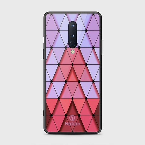 OnePlus 8 4G Cover - ONation Pyramid Series - HQ Ultra Shine Premium Infinity Glass Soft Silicon Borders Case