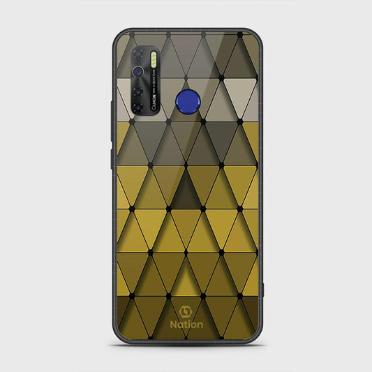 Infinix Hot 9 Pro Cover- Onation Pyramid Series - HQ Ultra Shine Premium Infinity Glass Soft Silicon Borders Case