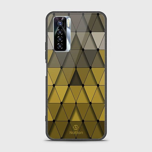 Tecno Camon 17 Pro Cover - Onation Pyramid Series - HQ Ultra Shine Premium Infinity Glass Soft Silicon Borders Case