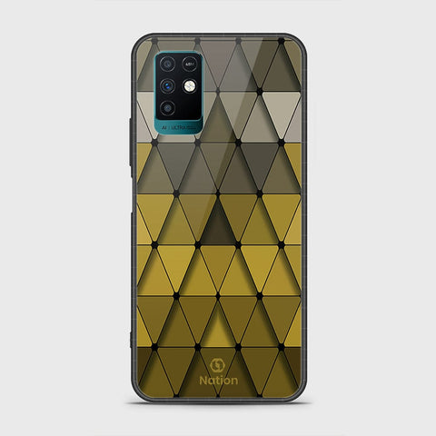 Infinix Note 10 Cover- Onation Pyramid Series - HQ Ultra Shine Premium Infinity Glass Soft Silicon Borders Case