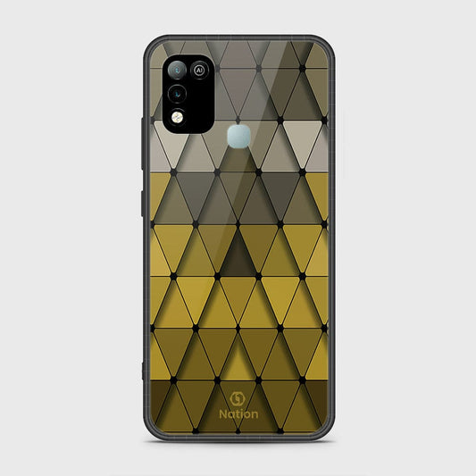 Infinix Hot 10 Play Cover- Onation Pyramid Series - HQ Ultra Shine Premium Infinity Glass Soft Silicon Borders Case