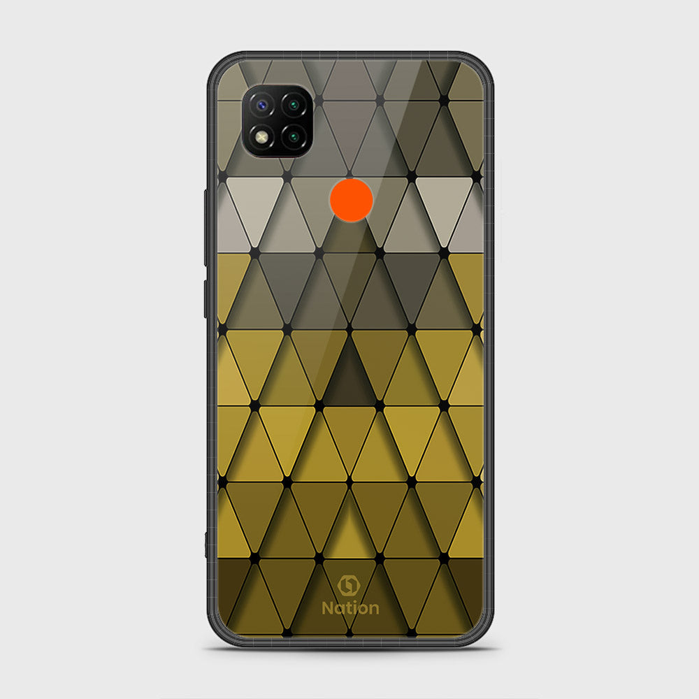 Xiaomi Redmi 10A Cover- Onation Pyramid Series - HQ Ultra Shine Premium Infinity Glass Soft Silicon Borders Case