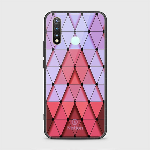 Vivo Y19 Cover - ONation Pyramid Series - HQ Ultra Shine Premium Infinity Glass Soft Silicon Borders Case