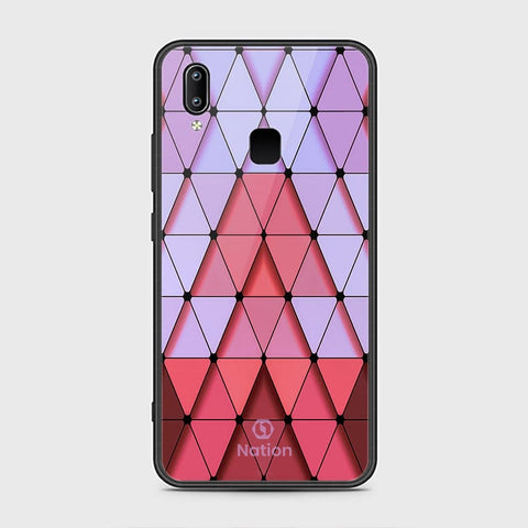 Vivo Y91 Cover - ONation Pyramid Series - HQ Ultra Shine Premium Infinity Glass Soft Silicon Borders Case