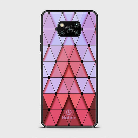 Xiaomi Poco X3 Pro Cover - ONation Pyramid Series - HQ Ultra Shine Premium Infinity Glass Soft Silicon Borders Case