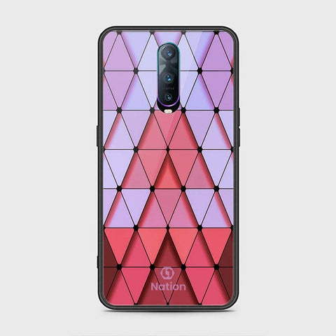 OPPO R17 Pro Cover - ONation Pyramid Series - HQ Ultra Shine Premium Infinity Glass Soft Silicon Borders Case