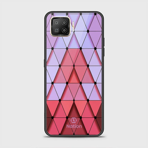 Oppo Reno 4F Cover - ONation Pyramid Series - HQ Ultra Shine Premium Infinity Glass Soft Silicon Borders Case