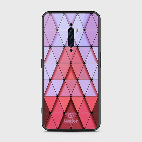 Oppo Reno 2Z Cover - ONation Pyramid Series - HQ Ultra Shine Premium Infinity Glass Soft Silicon Borders Case