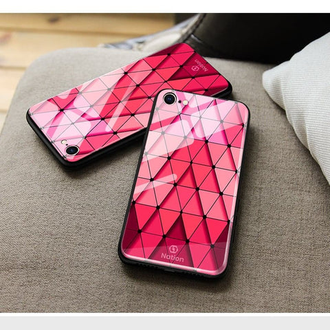 OnePlus 7T Cover - ONation Pyramid Series - HQ Ultra Shine Premium Infinity Glass Soft Silicon Borders Case