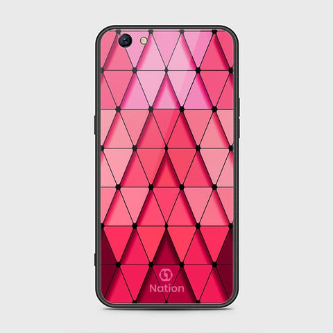 Oppo F3 Plus Cover - ONation Pyramid Series - HQ Ultra Shine Premium Infinity Glass Soft Silicon Borders Case