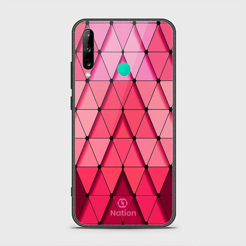 Huawei P40 lite E Cover - ONation Pyramid Series - HQ Ultra Shine Premium Infinity Glass Soft Silicon Borders Case