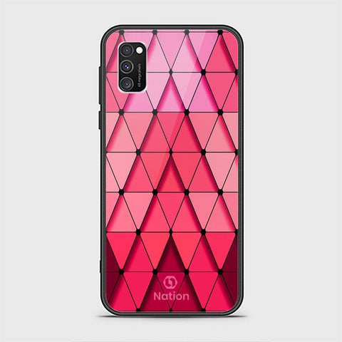 Samsung Galaxy A03s Cover - ONation Pyramid Series - HQ Ultra Shine Premium Infinity Glass Soft Silicon Borders Case