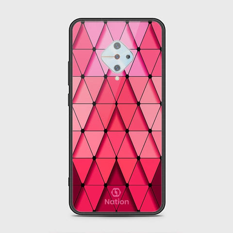 Vivo S1 Pro Cover - ONation Pyramid Series - HQ Ultra Shine Premium Infinity Glass Soft Silicon Borders Case