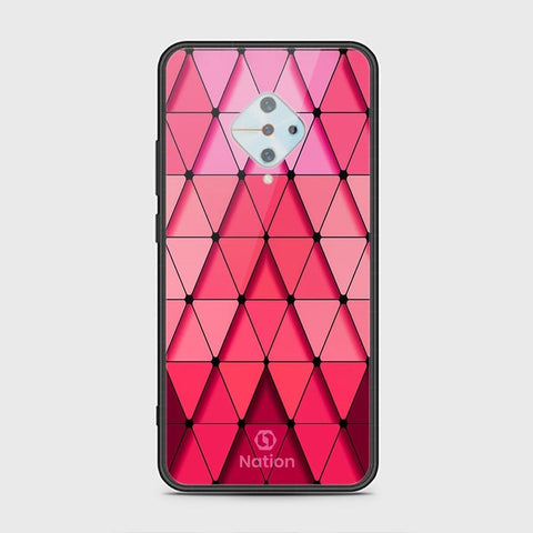 Vivo Y51 Cover - ONation Pyramid Series - HQ Ultra Shine Premium Infinity Glass Soft Silicon Borders Case