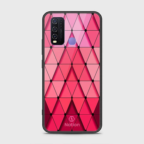 Vivo Y30 Cover - ONation Pyramid Series - HQ Ultra Shine Premium Infinity Glass Soft Silicon Borders Case