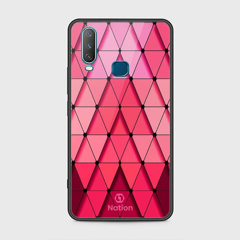 Vivo Y17 Cover - ONation Pyramid Series - HQ Ultra Shine Premium Infinity Glass Soft Silicon Borders Case