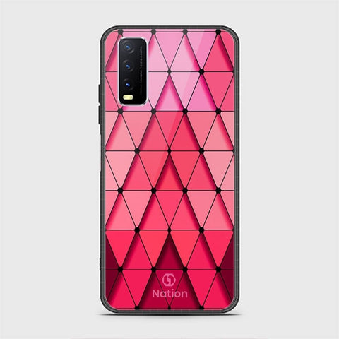 Vivo Y12a Cover - ONation Pyramid Series - HQ Ultra Shine Premium Infinity Glass Soft Silicon Borders Case