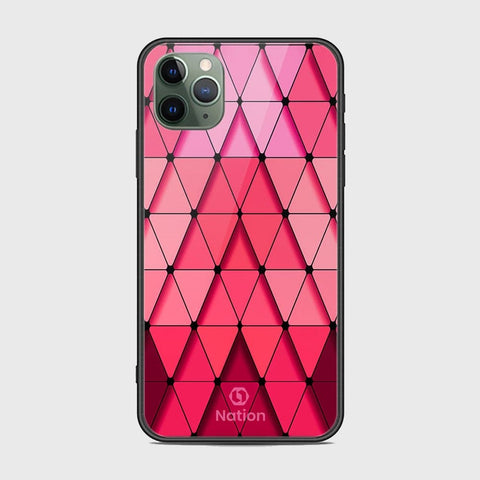 iPhone 11 Pro Max Cover - Onation Pyramid Series - HQ Ultra Shine Premium Infinity Glass Soft Silicon Borders Case