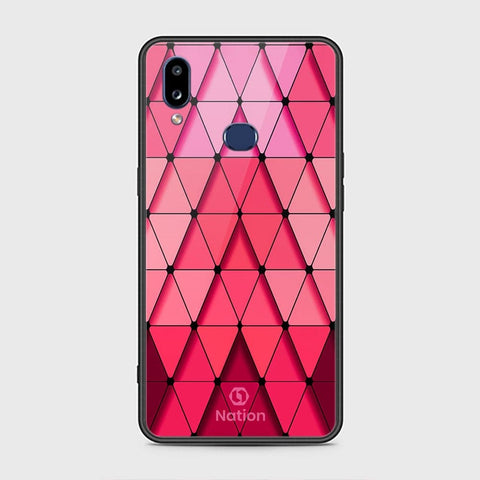 Samsung Galaxy A10s Cover - Onation Pyramid Series - HQ Ultra Shine Premium Infinity Glass Soft Silicon Borders Case