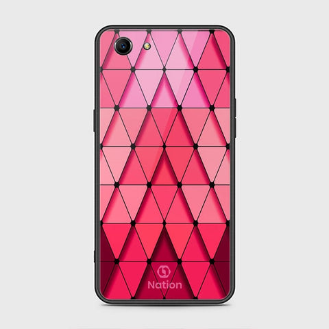 Oppo A83 Cover - Onation Pyramid Series - HQ Ultra Shine Premium Infinity Glass Soft Silicon Borders Case