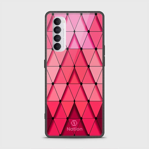 Oppo Reno 4 Pro Cover - Onation Pyramid Series - HQ Ultra Shine Premium Infinity Glass Soft Silicon Borders Case