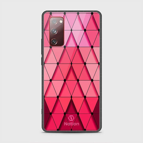 Samsung Galaxy S20 FE Cover - ONation Pyramid Series - HQ Ultra Shine Premium Infinity Glass Soft Silicon Borders Case