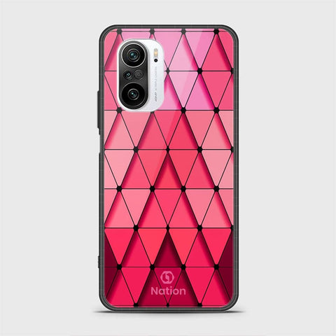 Xiaomi Poco F3 Cover - Onation Pyramid Series - HQ Ultra Shine Premium Infinity Glass Soft Silicon Borders Case