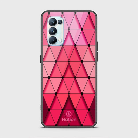 Oppo Reno 5 Pro 5G Cover - Onation Pyramid Series - HQ Ultra Shine Premium Infinity Glass Soft Silicon Borders Case