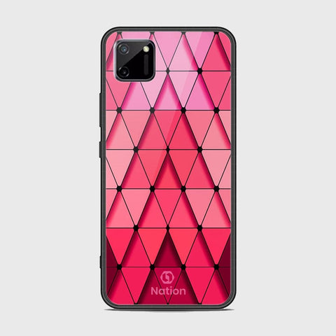 Realme C11 Cover - Onation Pyramid Series - HQ Ultra Shine Premium Infinity Glass Soft Silicon Borders Case