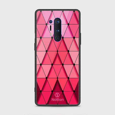 OnePlus 8 Pro Cover - ONation Pyramid Series - HQ Ultra Shine Premium Infinity Glass Soft Silicon Borders Case