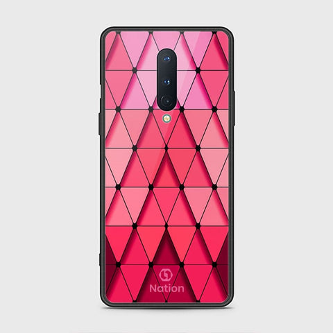 OnePlus 8 4G Cover - ONation Pyramid Series - HQ Ultra Shine Premium Infinity Glass Soft Silicon Borders Case