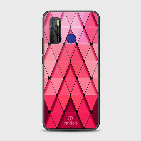 Infinix Hot 9 Pro Cover- Onation Pyramid Series - HQ Ultra Shine Premium Infinity Glass Soft Silicon Borders Case