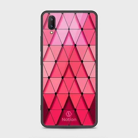 Vivo V11 Pro Cover - ONation Pyramid Series - HQ Ultra Shine Premium Infinity Glass Soft Silicon Borders Case