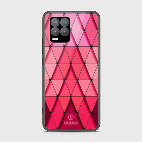 Realme 8 Cover - ONation Pyramid Series - HQ Ultra Shine Premium Infinity Glass Soft Silicon Borders Case