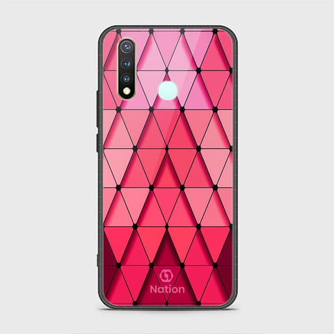 Vivo Y19 Cover - ONation Pyramid Series - HQ Ultra Shine Premium Infinity Glass Soft Silicon Borders Case