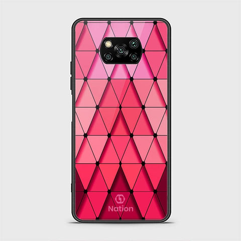 Xiaomi Poco X3 Pro Cover - ONation Pyramid Series - HQ Ultra Shine Premium Infinity Glass Soft Silicon Borders Case