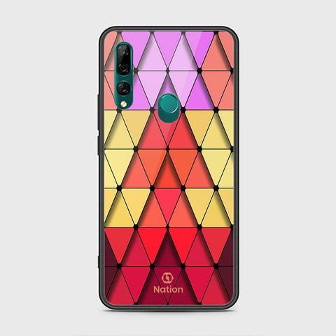 Huawei Y9 Prime 2019 Cover - ONation Pyramid Series - HQ Ultra Shine Premium Infinity Glass Soft Silicon Borders Case