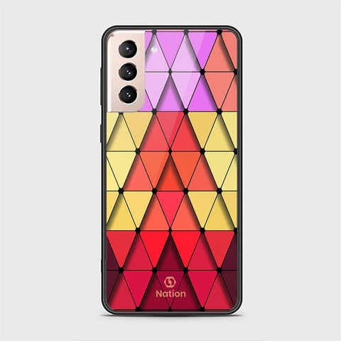 Samsung Galaxy S22 Plus 5G Cover - Onation Pyramid Series - HQ Ultra Shine Premium Infinity Glass Soft Silicon Borders Case