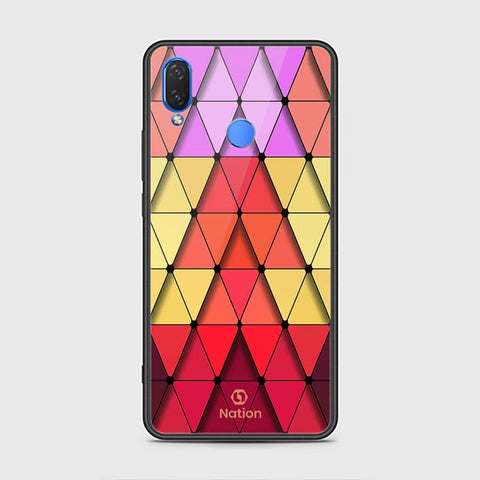 Huawei Nova 3i  Cover - Onation Pyramid Series - HQ Ultra Shine Premium Infinity Glass Soft Silicon Borders Case