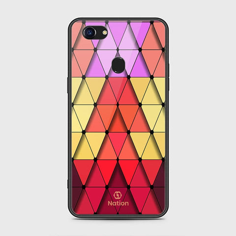 Oppo F5 Cover - Onation Pyramid Series - HQ Ultra Shine Premium Infinity Glass Soft Silicon Borders Case