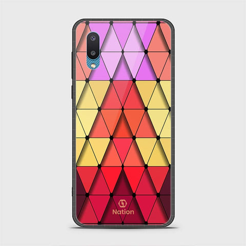 Samsung Galaxy A02 Cover - ONation Pyramid Series - HQ Ultra Shine Premium Infinity Glass Soft Silicon Borders Case