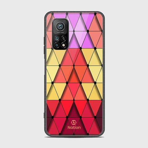 Xiaomi Mi 10T Pro Cover - Onation Pyramid Series - HQ Ultra Shine Premium Infinity Glass Soft Silicon Borders Case